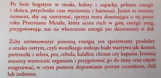 Twarożek z dodatkami według Kuchni Pięciu Przemian - Jesień.