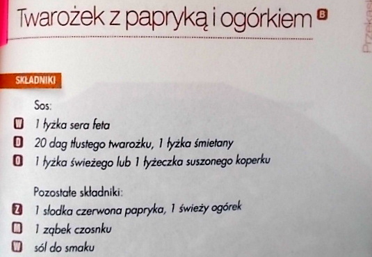 Twarożek z dodatkami według Kuchni Pięciu Przemian - Jesień.