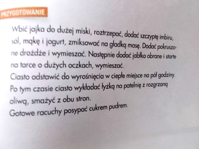 Racuszki z jabłkami - Jesień w Kuchni Pięciu Przemian.