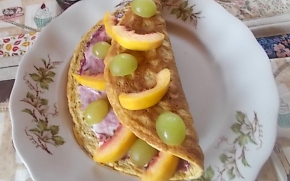 Zdrowy omlet na śniadanie.