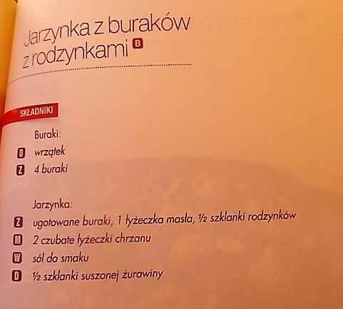 Jarzynka z buraków według Kuchni Pięciu Przemian.