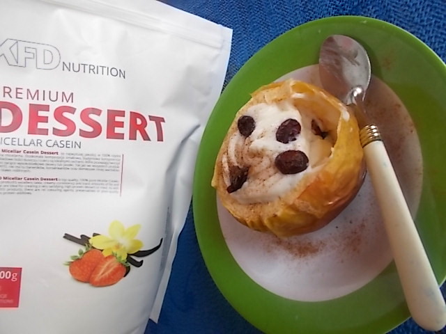 Pieczone jabłka z Protein Dessert KFD .